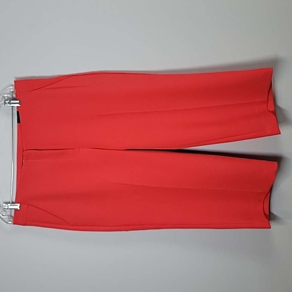 EXPRESS coral wide leg cropped pants